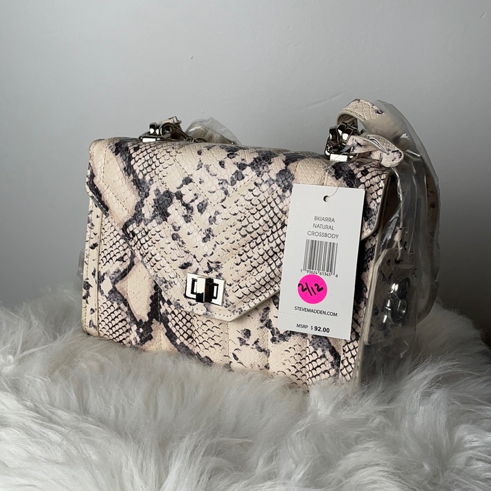 Steve Madden Bkiarra Natural Crossbody Purse - Picture 1 of 10